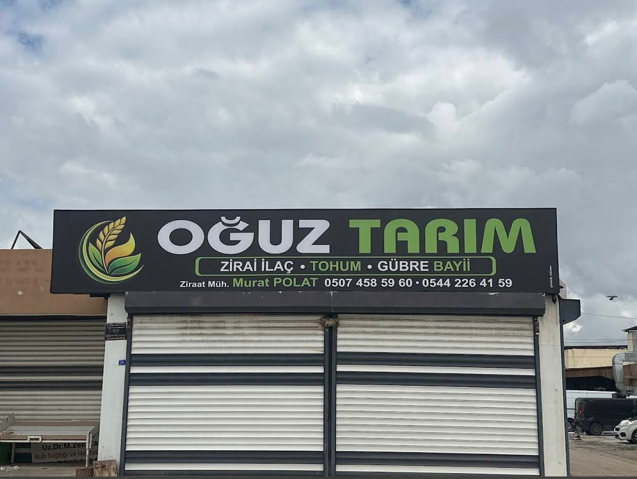 Oğuz Tarım iş yeri ve ürün alanı